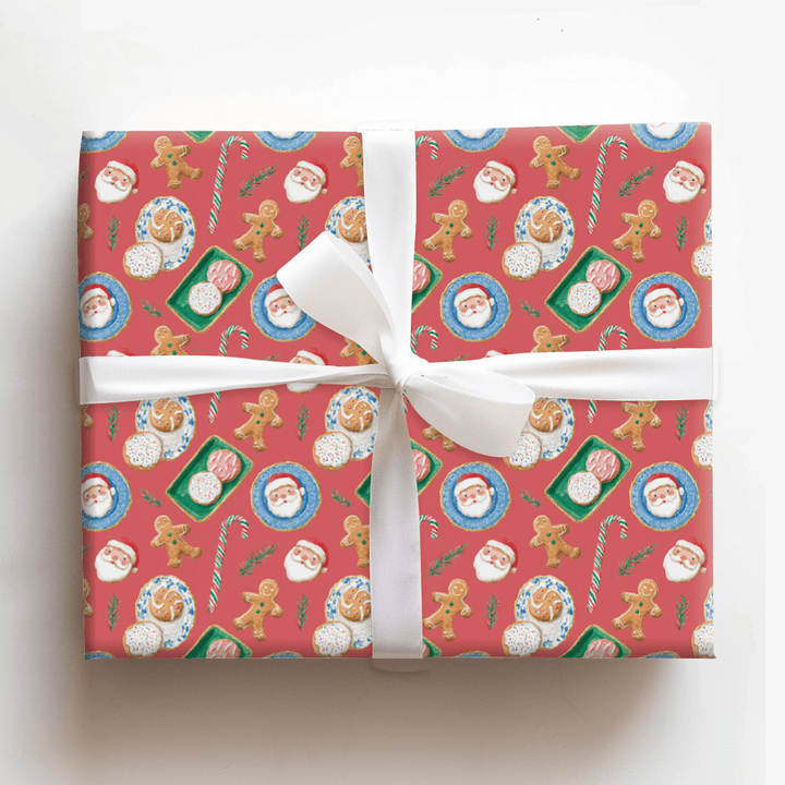 Santa_s Cookie Plate - Wrapping Paper - Aspen & Arlo