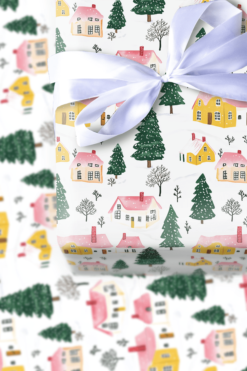 Aspen Village - Wrapping Paper - Aspen & Arlo