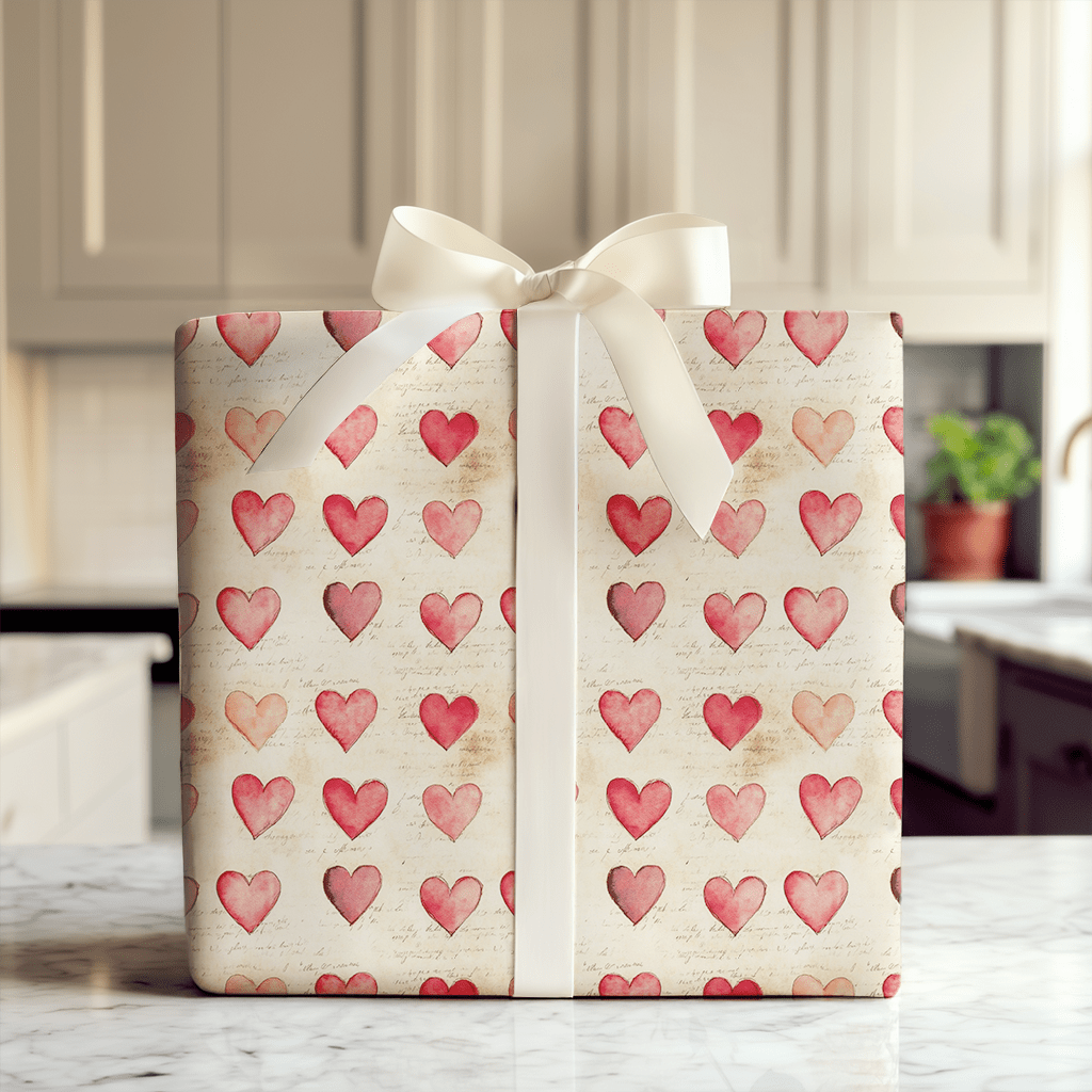 Vintage Love Letters - Wrapping Paper - Aspen & Arlo
