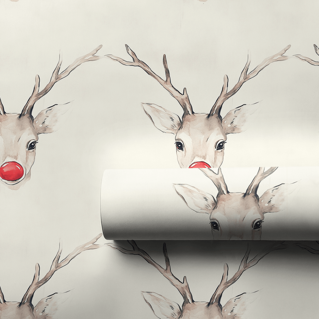 Nosy Red - Wrapping Paper - Aspen & Arlo