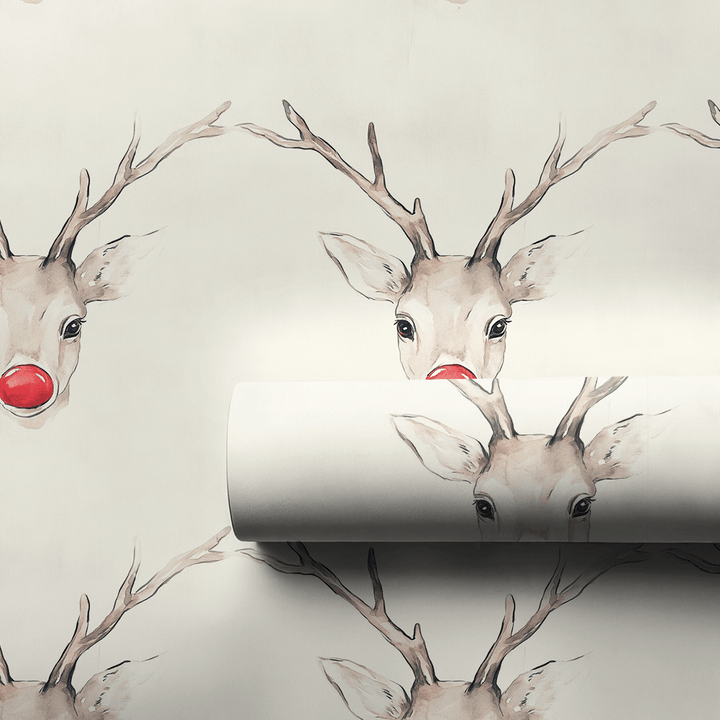 Nosy Red - Wrapping Paper - Aspen & Arlo