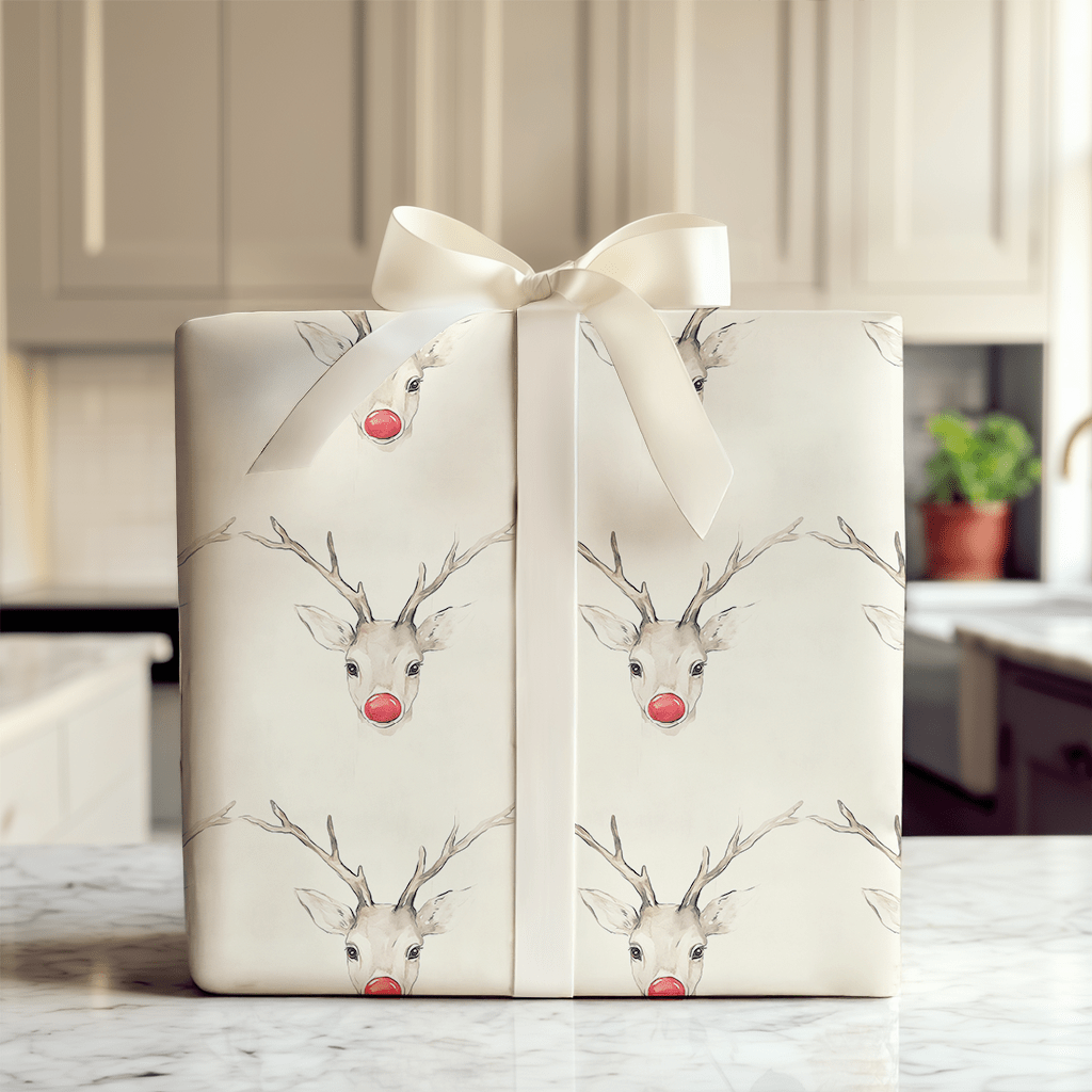 Nosy Red - Wrapping Paper - Aspen & Arlo