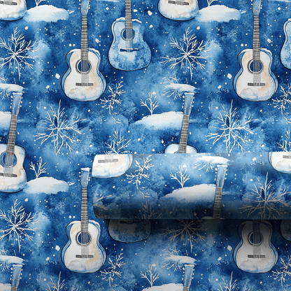 Blue Blue Blue Christmas - Wrapping Paper - Aspen & Arlo