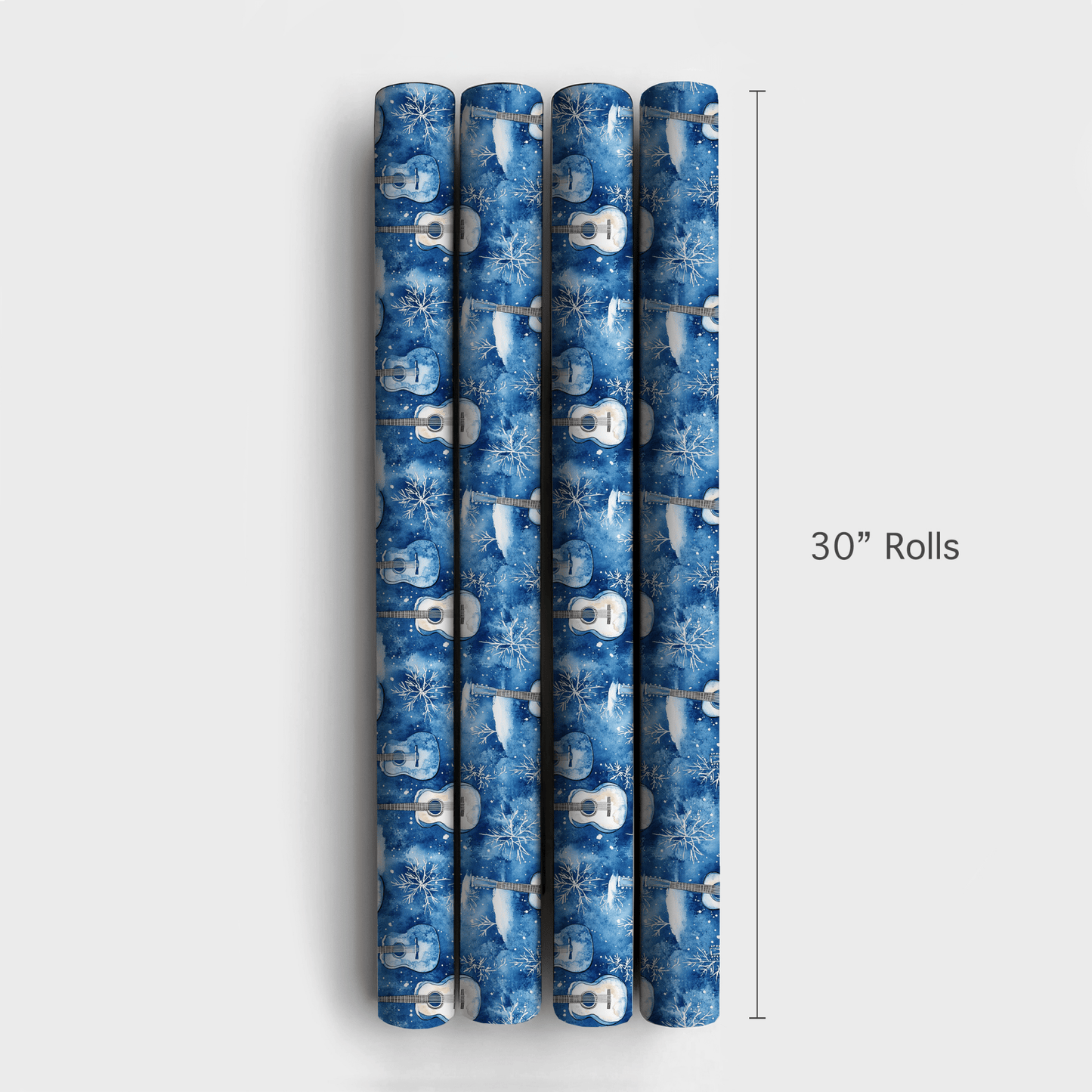 Blue Blue Blue Christmas - Wrapping Paper - Aspen & Arlo