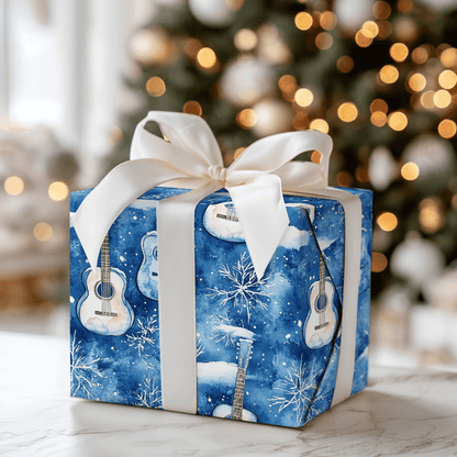 Blue Blue Blue Christmas - Wrapping Paper - Aspen & Arlo
