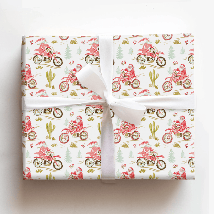 Santa's Victory Lap - Wrapping Paper - Aspen & Arlo