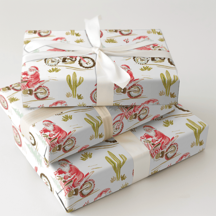 Santa's Victory Lap - Wrapping Paper - Aspen & Arlo