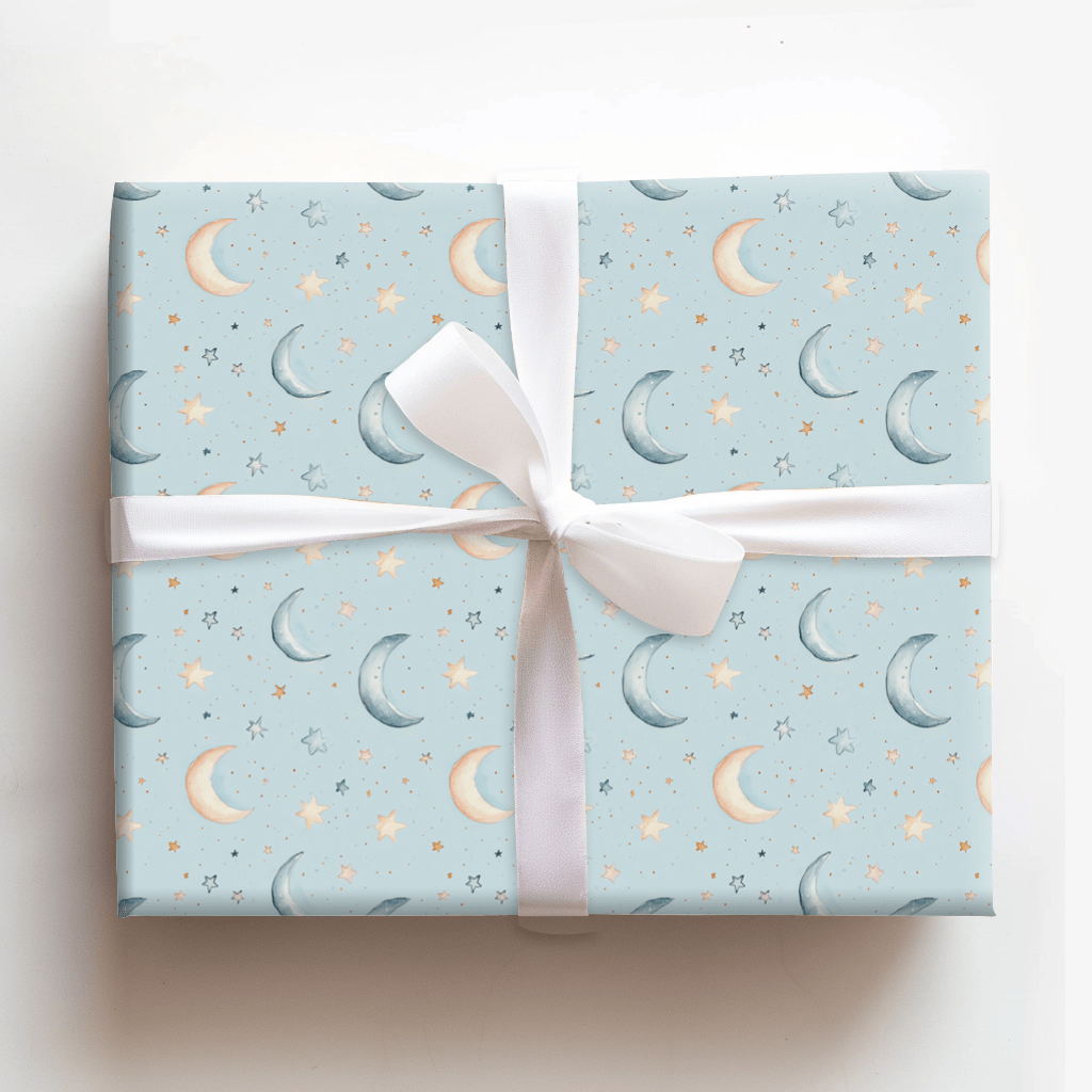 Lullabies in Blue - Wrapping Paper - Aspen & Arlo