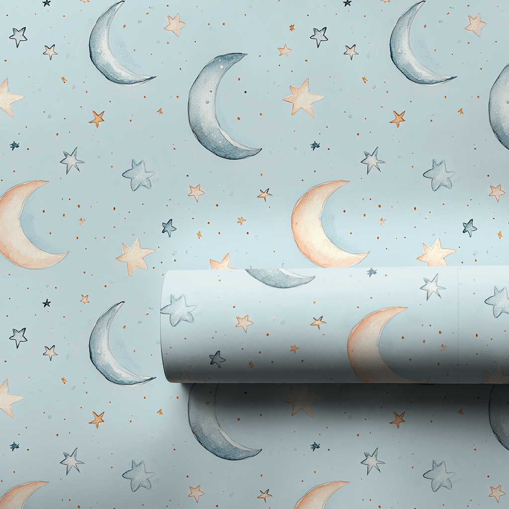 Lullabies in Blue - Wrapping Paper - Aspen & Arlo