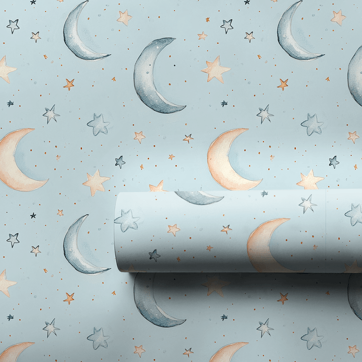 Lullabies in Blue - Wrapping Paper - Aspen & Arlo