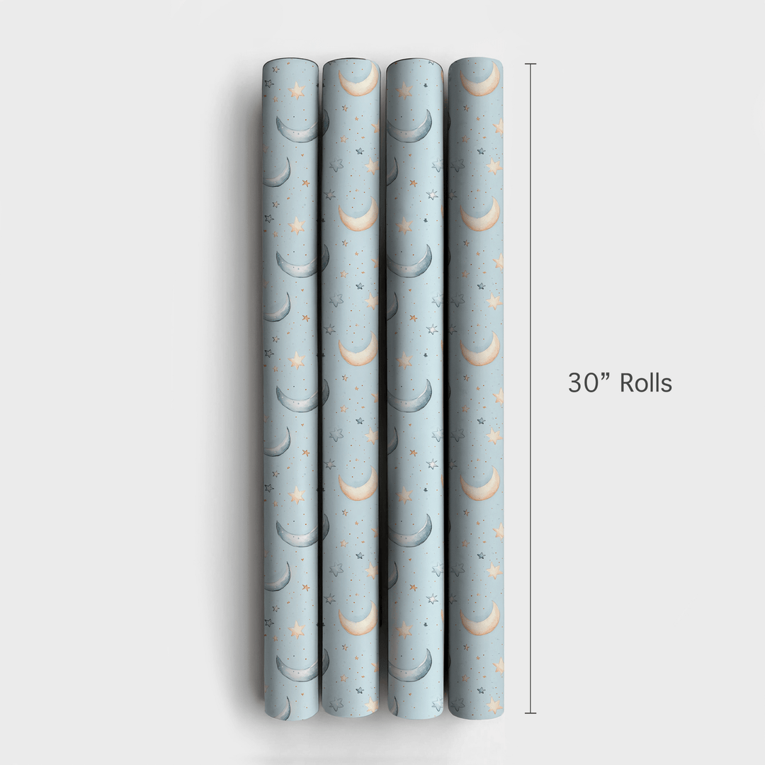 Lullabies in Blue - Wrapping Paper - Aspen & Arlo