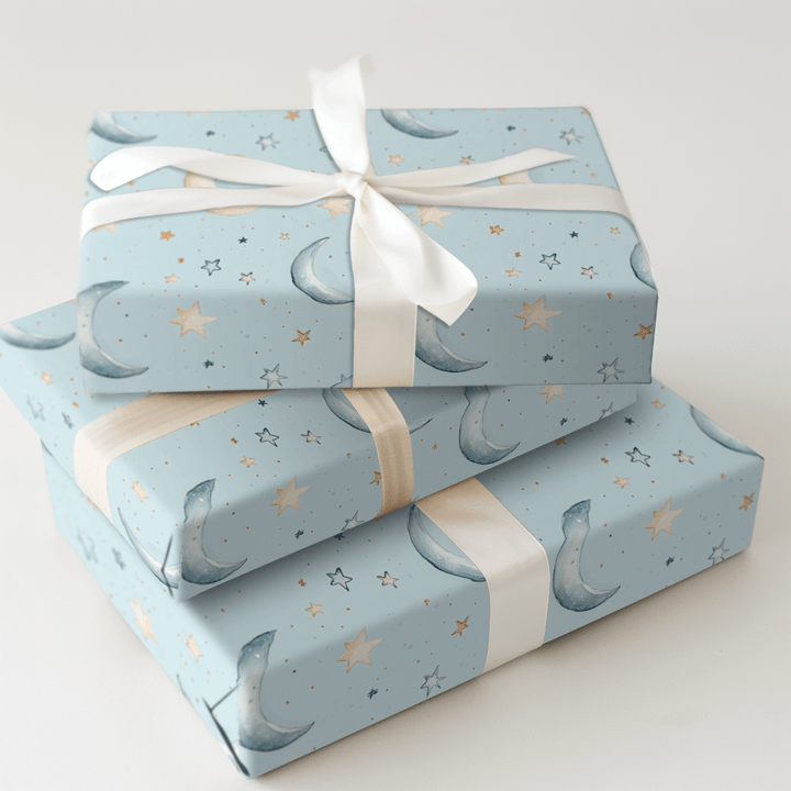 Lullabies in Blue - Wrapping Paper - Aspen & Arlo