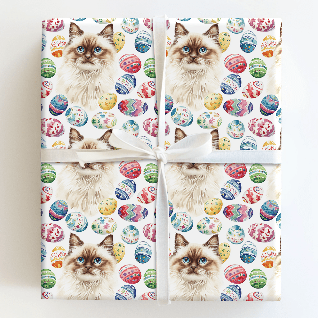 Easter Eggs with the Burmese - Wrapping Paper - Aspen & Arlo