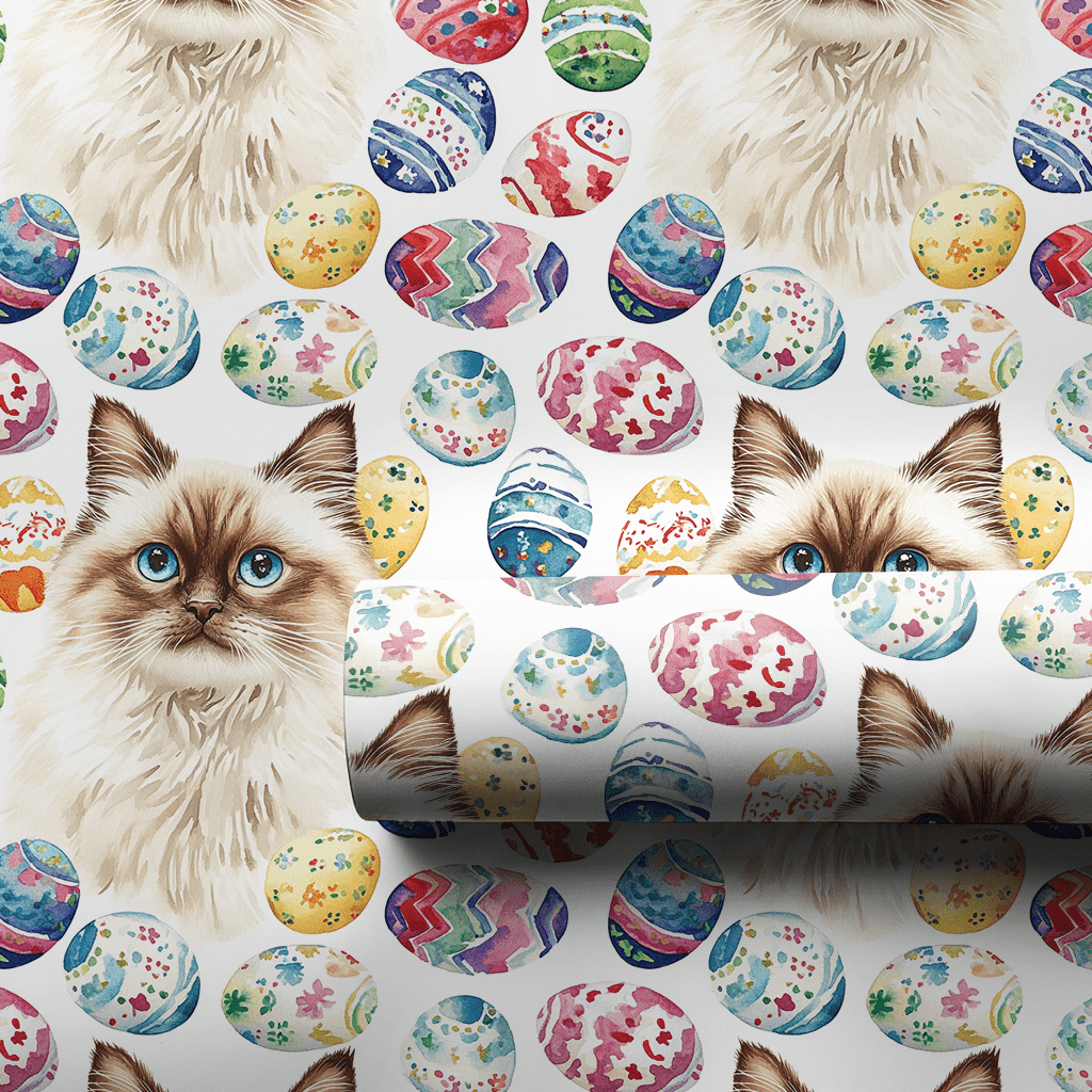 Easter Eggs with the Burmese - Wrapping Paper - Aspen & Arlo