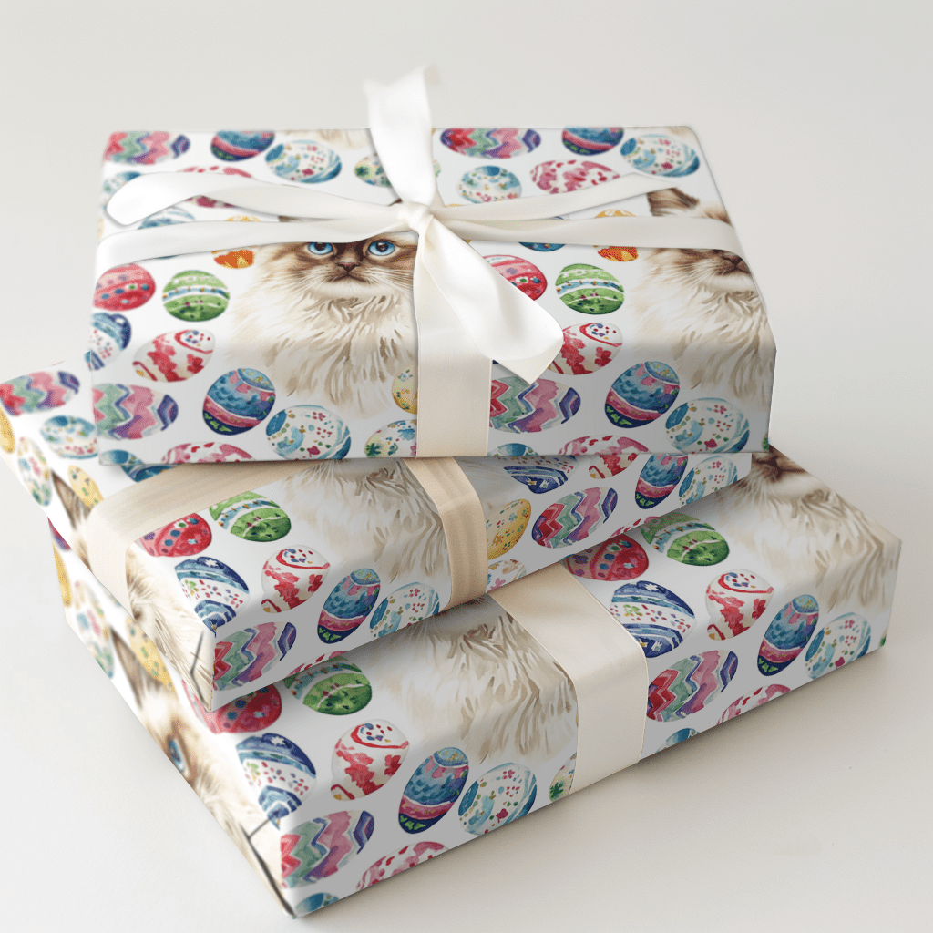 Easter Eggs with the Burmese - Wrapping Paper - Aspen & Arlo