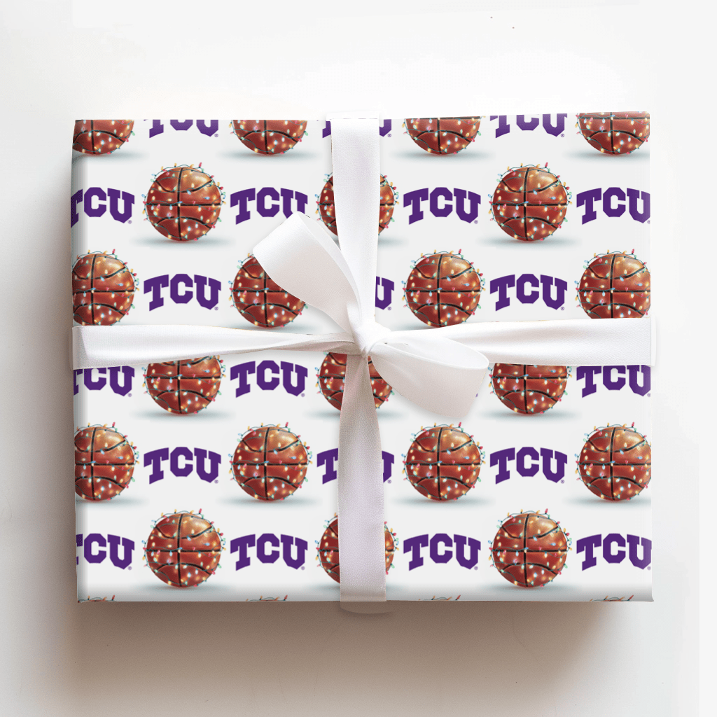 TCU Slam Dunk - Wrapping Paper - Aspen & Arlo