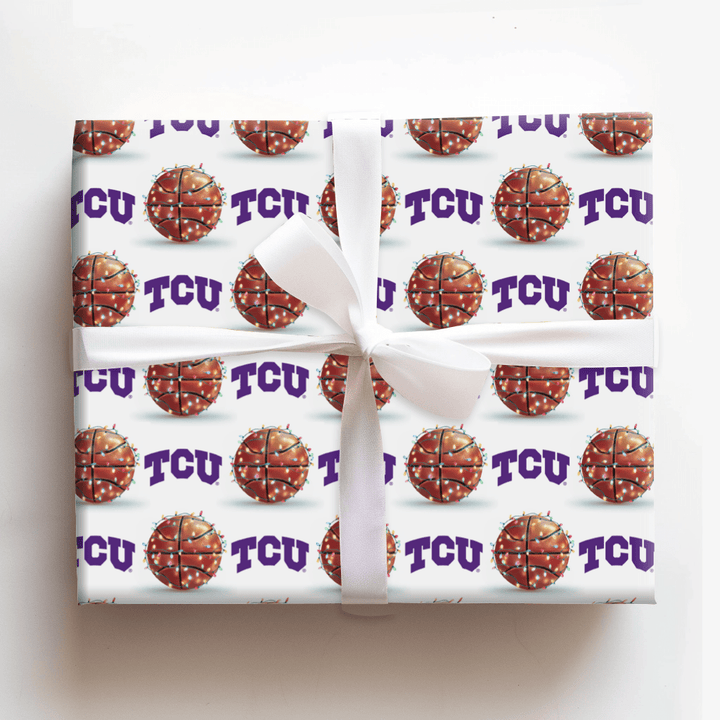 TCU Slam Dunk - Wrapping Paper - Aspen & Arlo