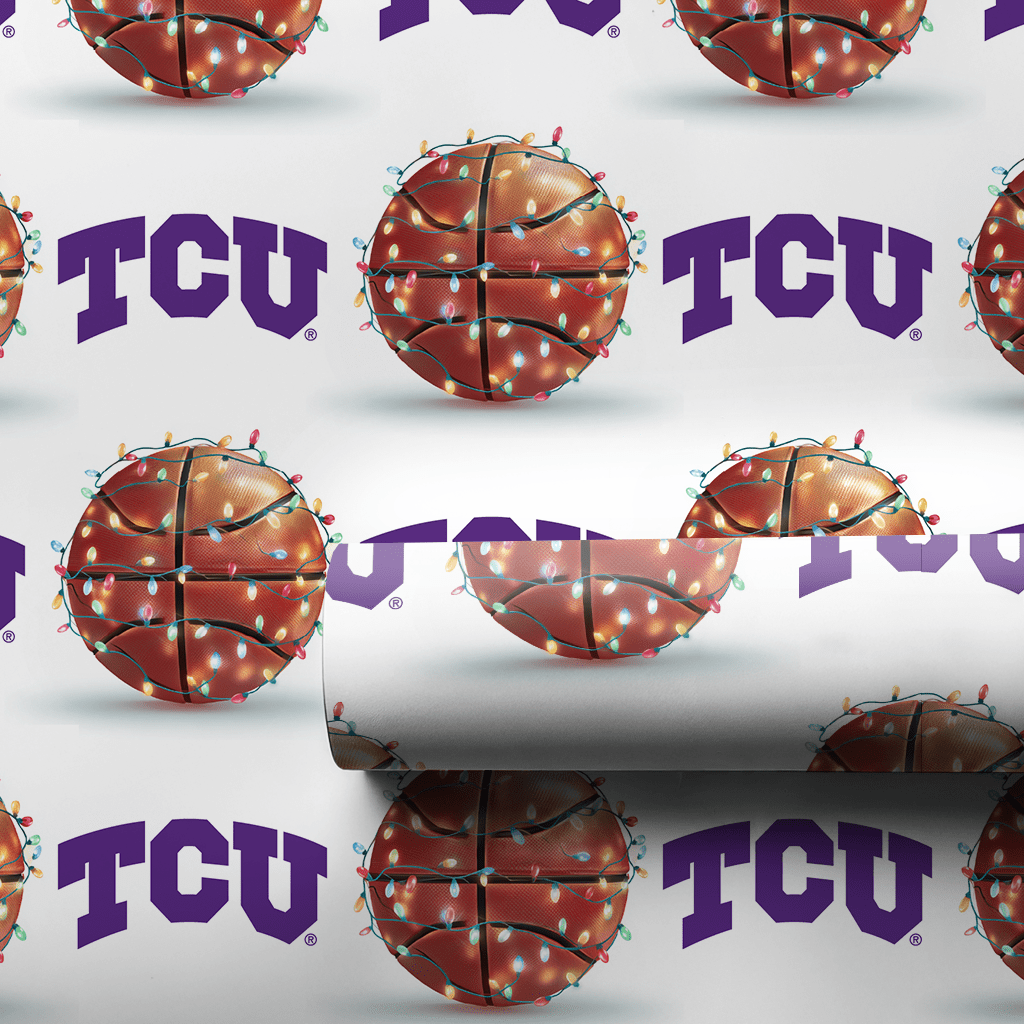 TCU Slam Dunk - Wrapping Paper - Aspen & Arlo