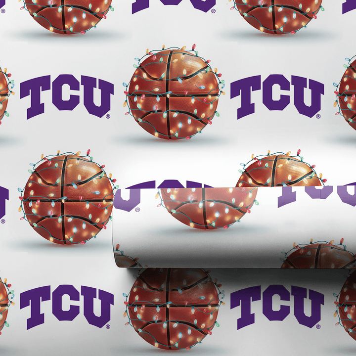 TCU Slam Dunk - Wrapping Paper - Aspen & Arlo