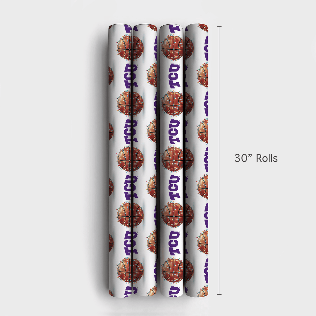 TCU Slam Dunk - Wrapping Paper - Aspen & Arlo