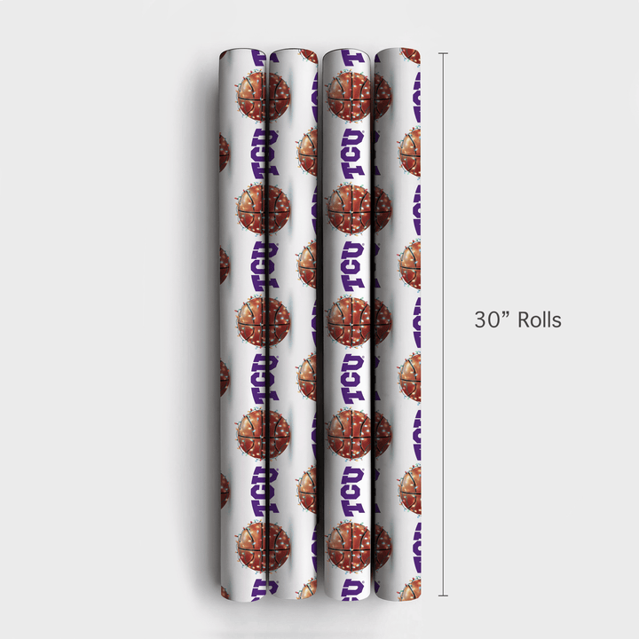 TCU Slam Dunk - Wrapping Paper - Aspen & Arlo