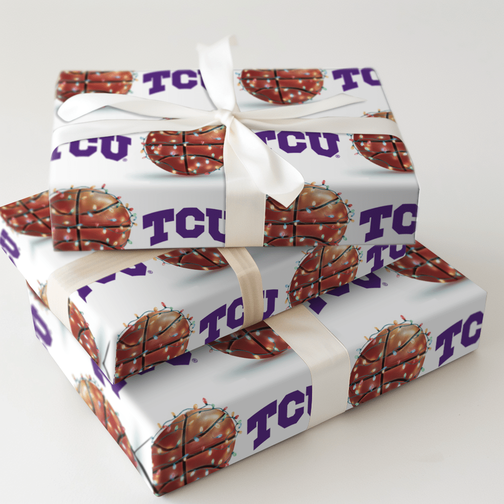TCU Slam Dunk - Wrapping Paper - Aspen & Arlo