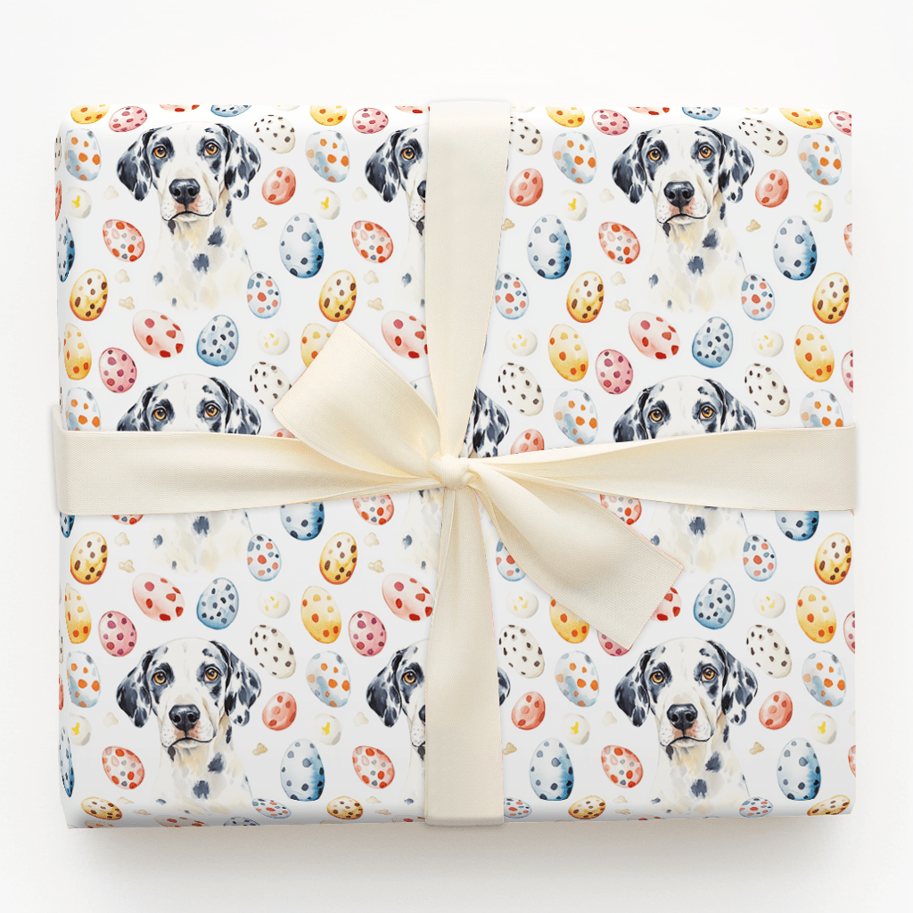 Easter Eggs with the Dalmatian - Wrapping Paper - Aspen & Arlo