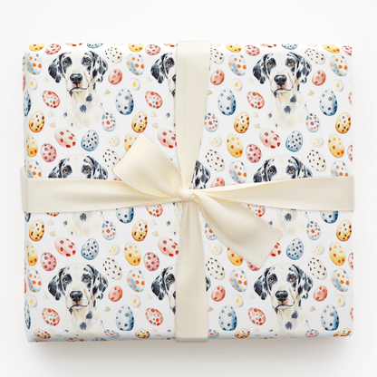 Easter Eggs with the Dalmatian - Wrapping Paper - Aspen & Arlo