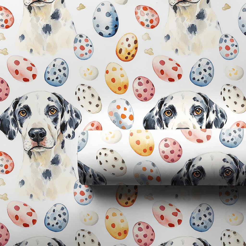 Easter Eggs with the Dalmatian - Wrapping Paper - Aspen & Arlo