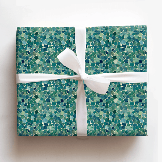 Emerald Mosaic - Wrapping Paper - Aspen & Arlo