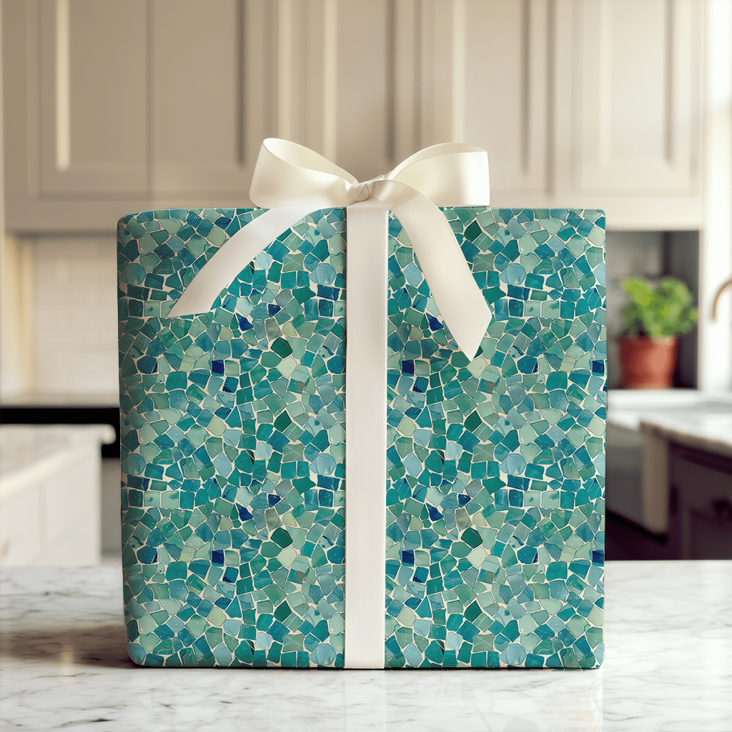 Emerald Mosaic - Wrapping Paper - Aspen & Arlo