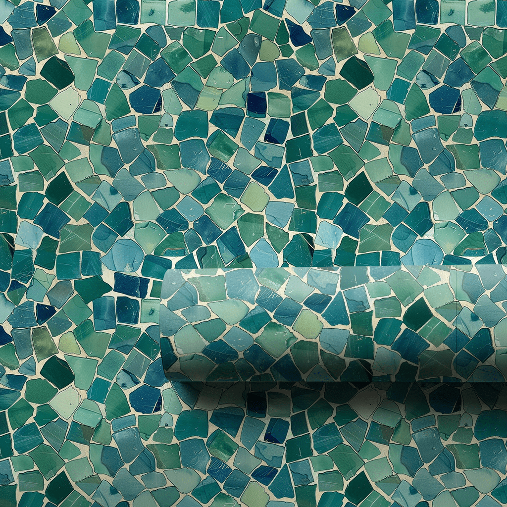 Emerald Mosaic - Wrapping Paper - Aspen & Arlo