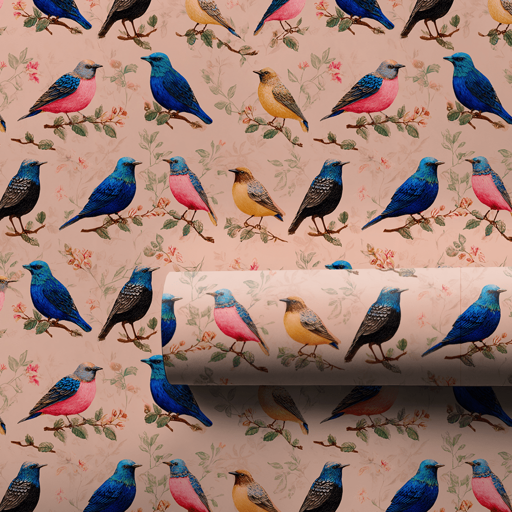 Posh Feathers - Wrapping Paper - Aspen & Arlo