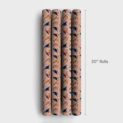 Posh Feathers - Wrapping Paper - Aspen & Arlo