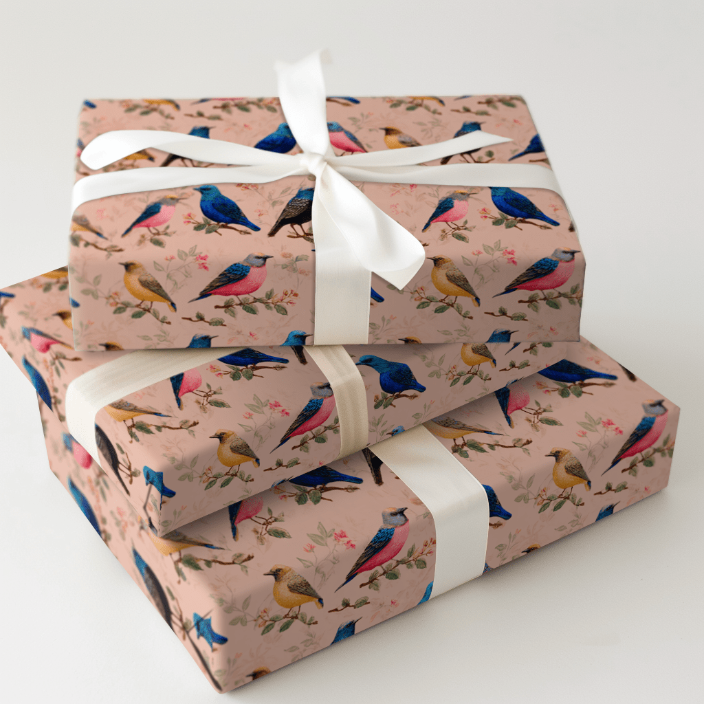 Posh Feathers - Wrapping Paper - Aspen & Arlo