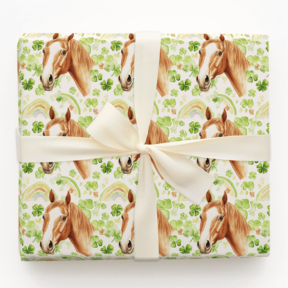 Rainbows with the Thoroughbred - Wrapping Paper - Aspen & Arlo