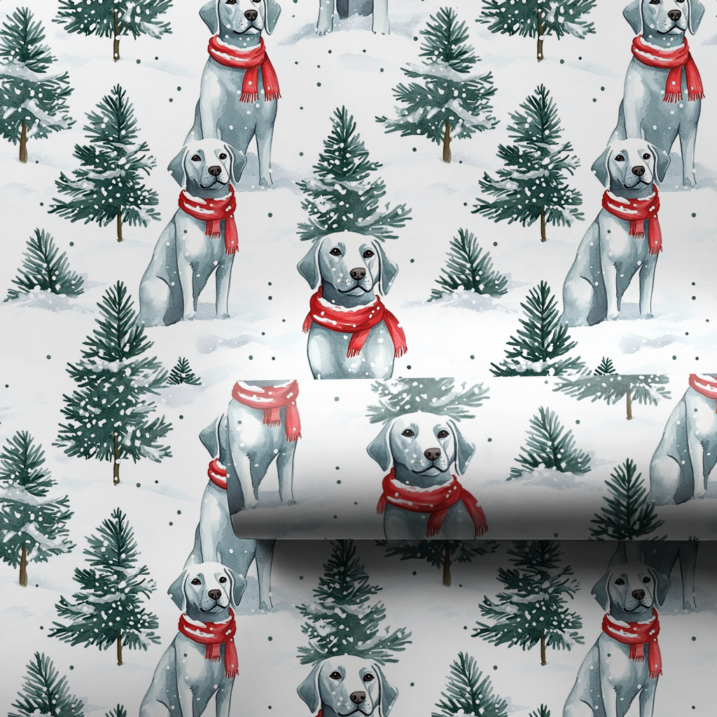 Snow Day for Silver Lab - 1 Roll