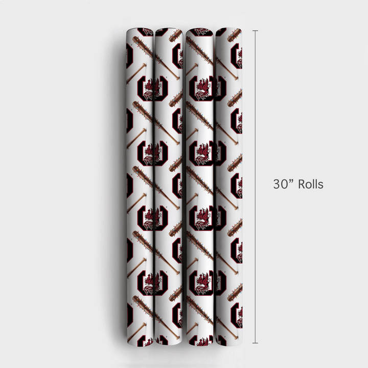 Gamecock Holiday Sluggers - Wrapping Paper - Aspen & Arlo