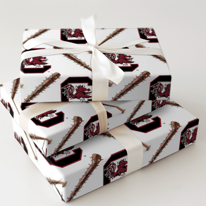 Gamecock Holiday Sluggers - Wrapping Paper - Aspen & Arlo