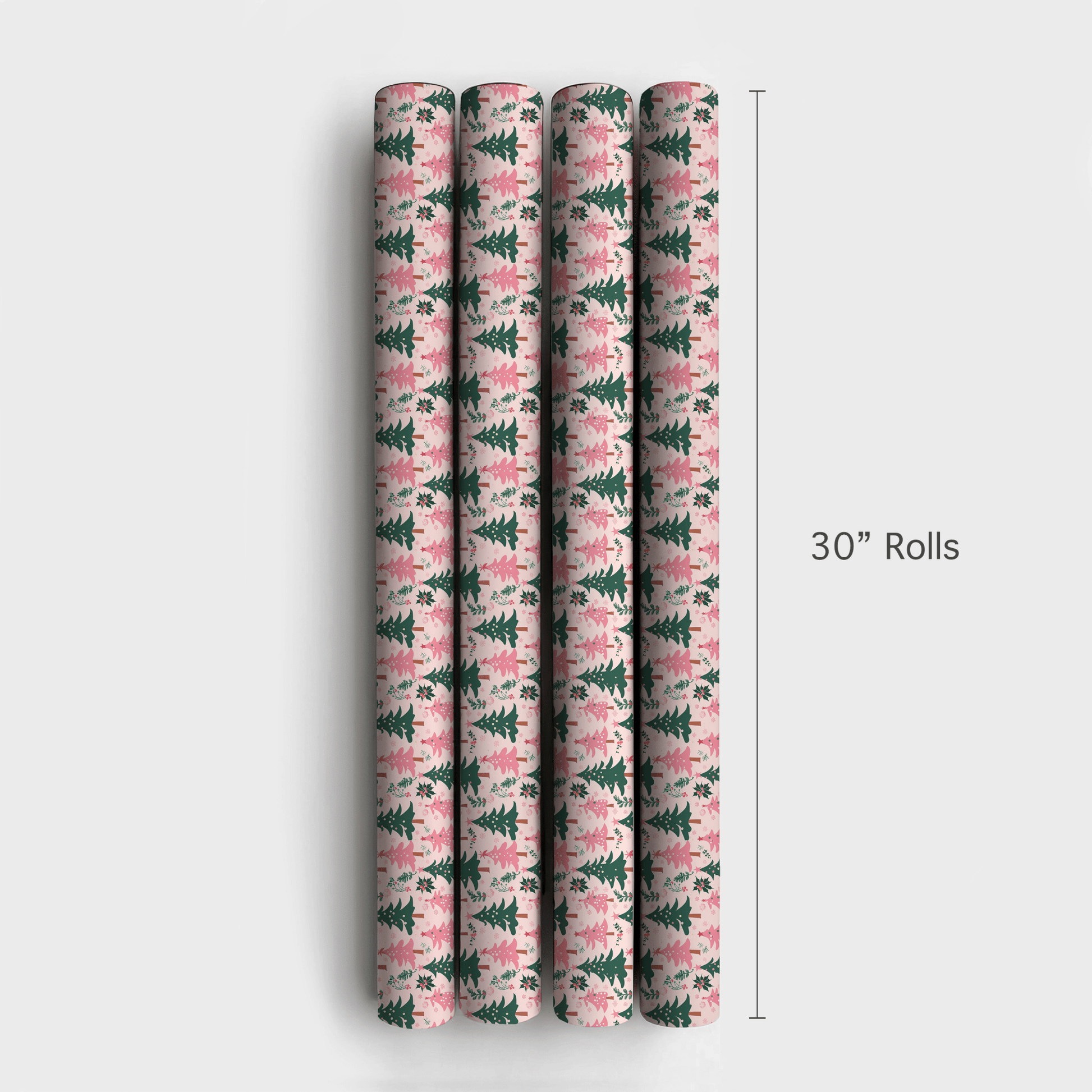 Girly Green Holiday - Wrapping Paper - Aspen & Arlo