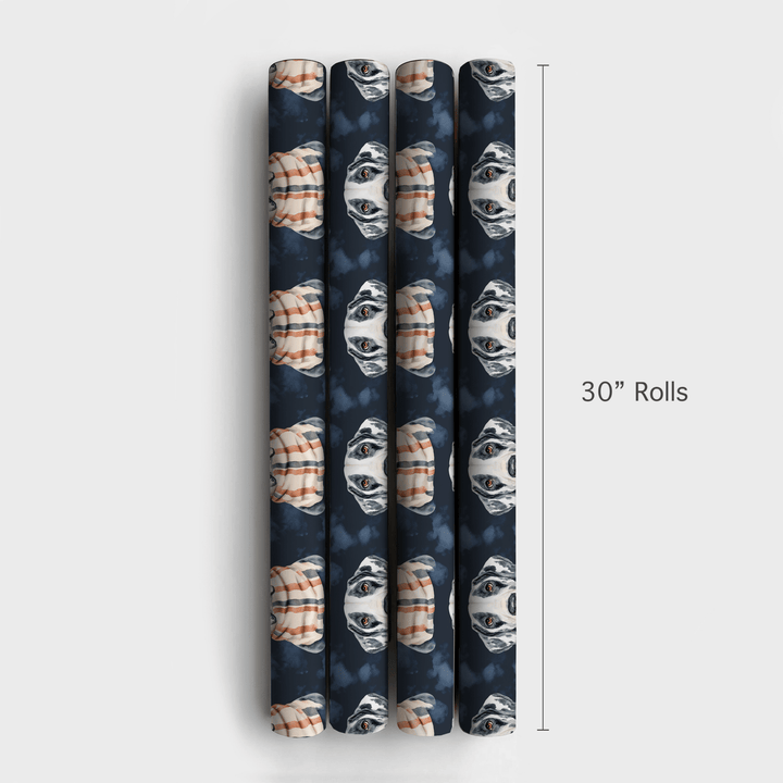 Bundle Up with the Harlequin Great Dane - Wrapping Paper - Aspen & Arlo