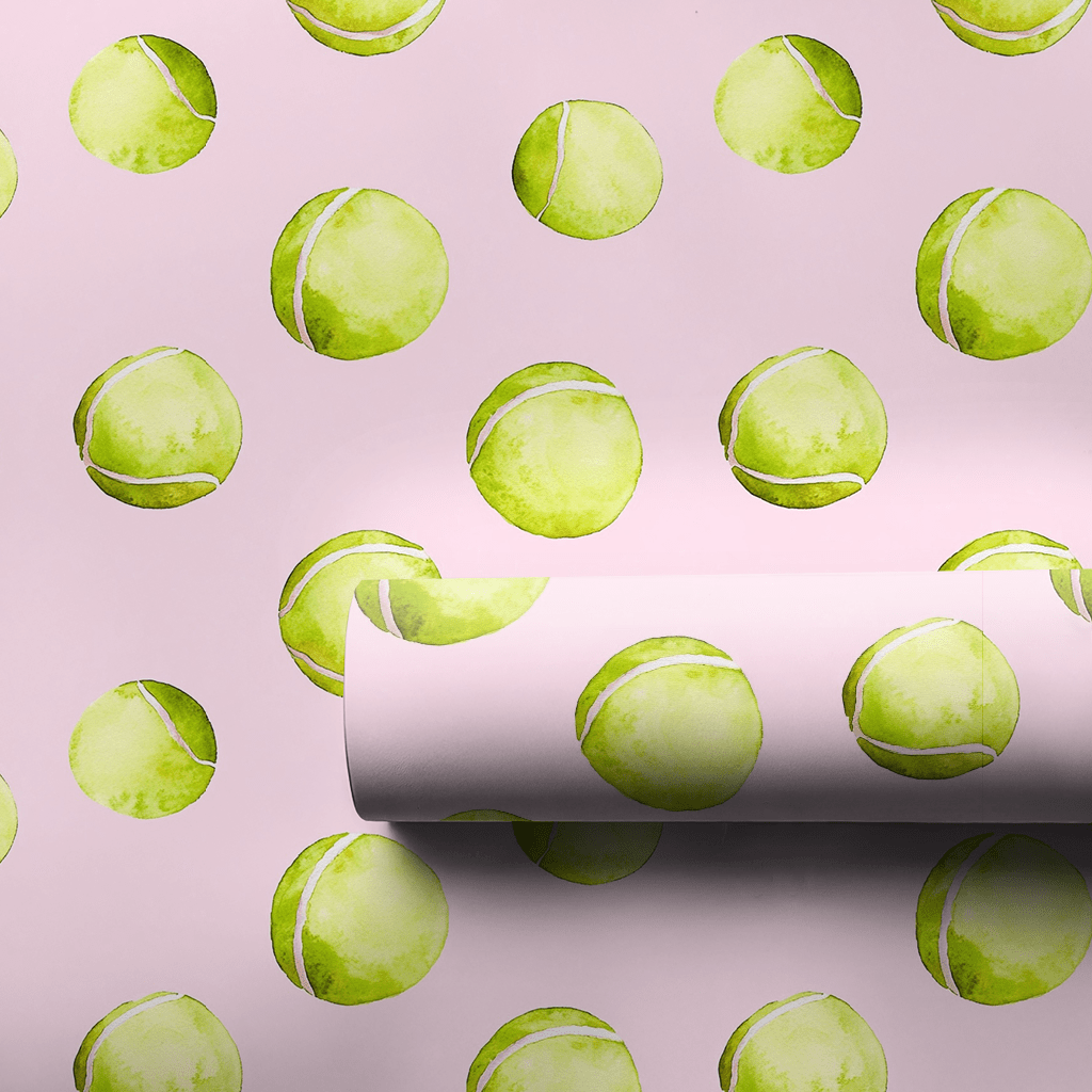Tennis Ball Bliss - Wrapping Paper - Aspen & Arlo