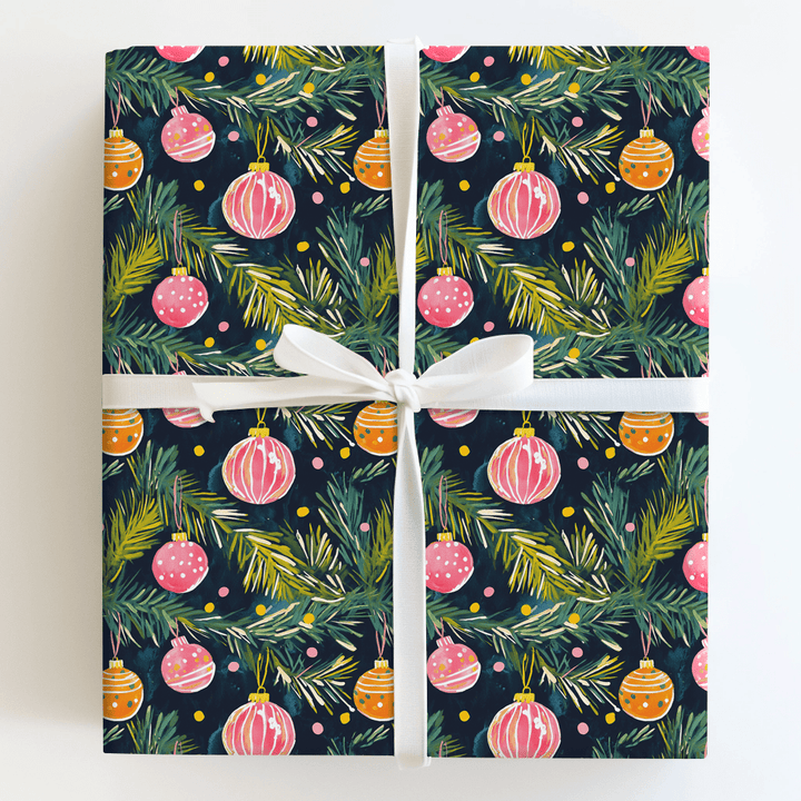 Ornaments on the Tree - Wrapping Paper - Aspen & Arlo