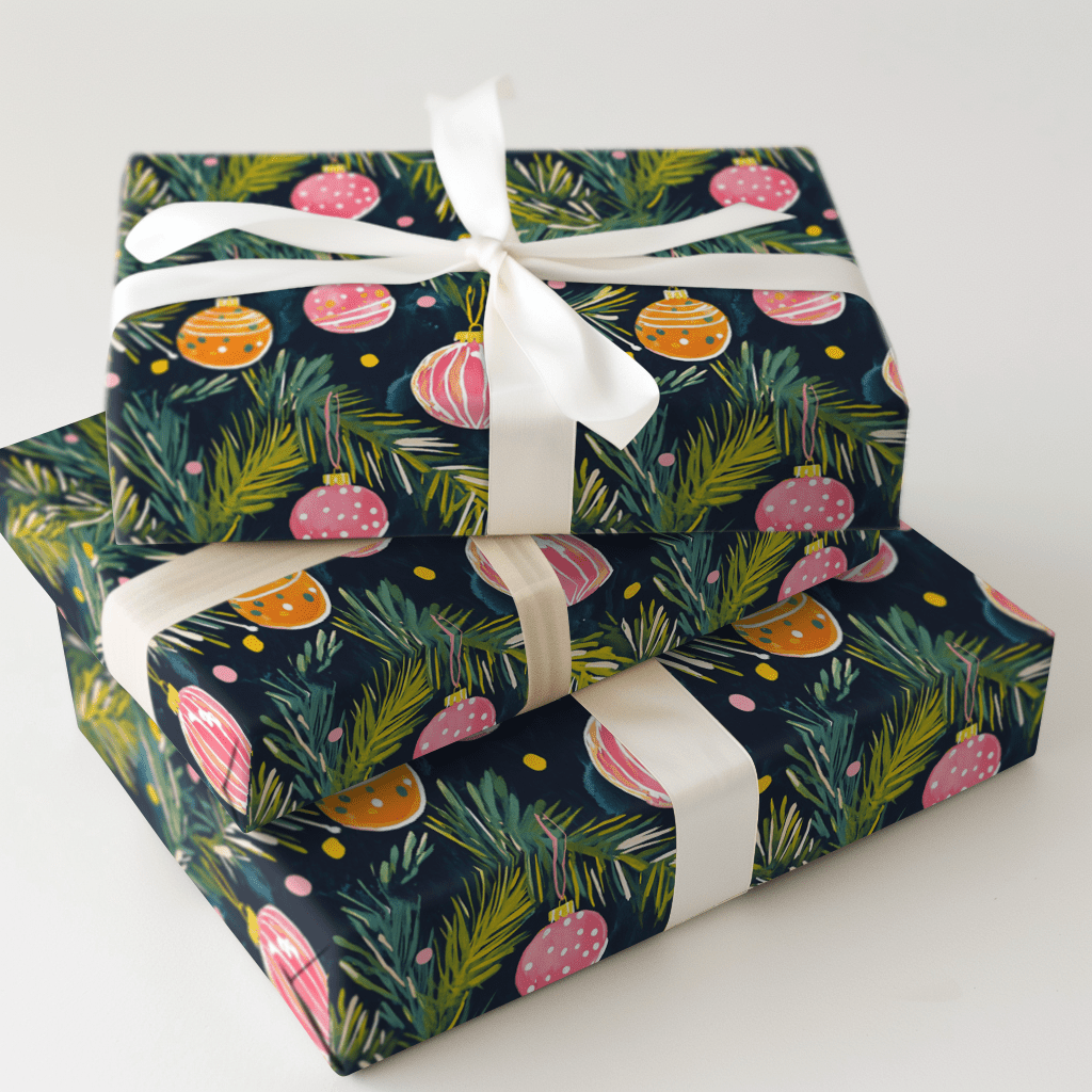 Ornaments on the Tree - Wrapping Paper - Aspen & Arlo
