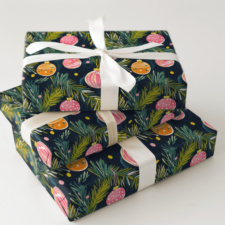 Ornaments on the Tree - Wrapping Paper - Aspen & Arlo