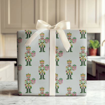 Nutcracker Needlepoint - Wrapping Paper - Aspen & Arlo