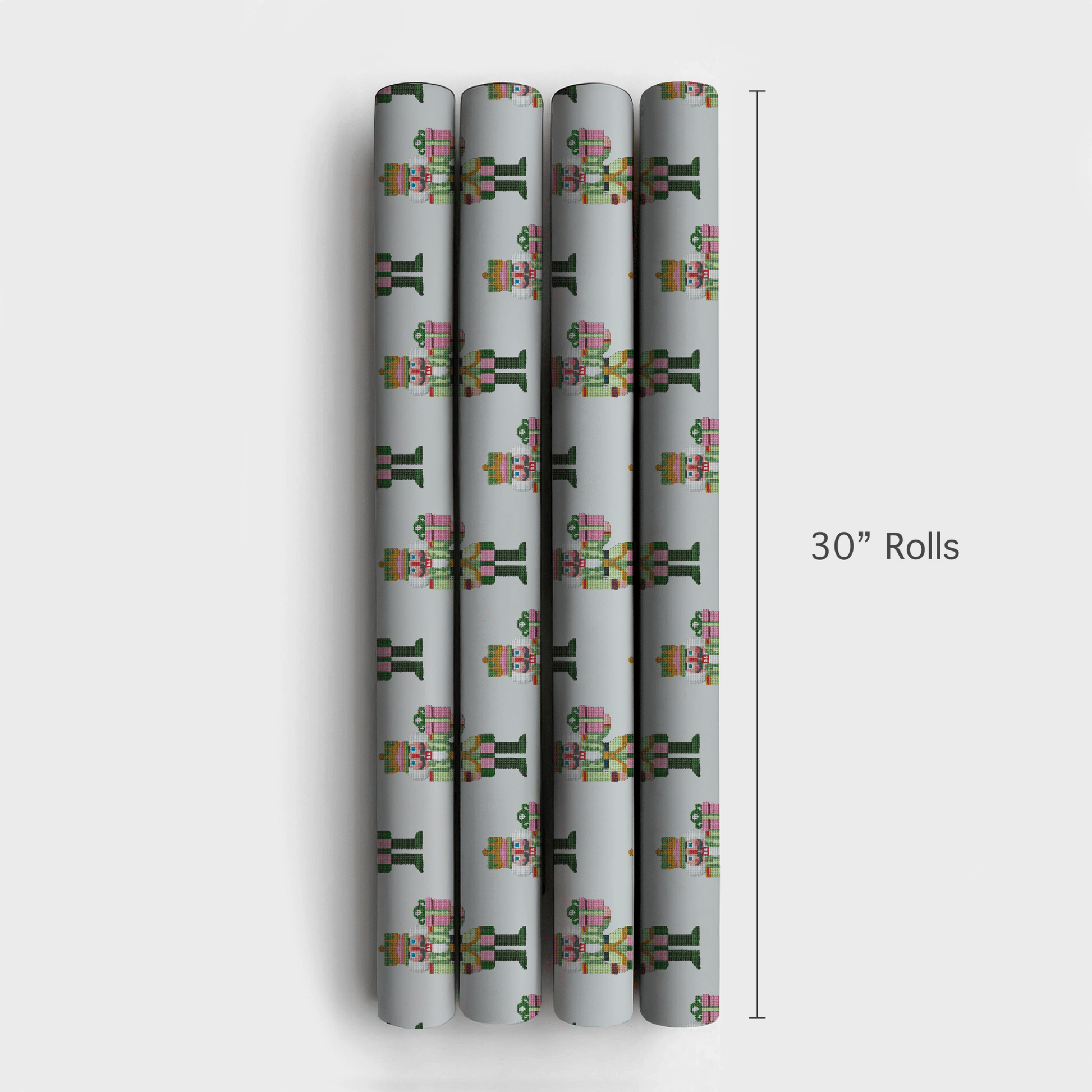 Nutcracker Needlepoint - Wrapping Paper - Aspen & Arlo