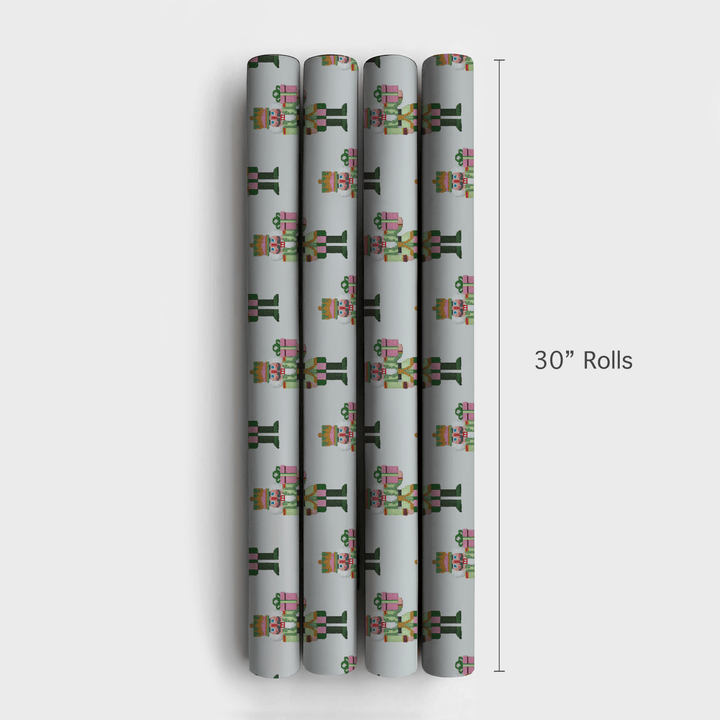 Nutcracker Needlepoint - Wrapping Paper - Aspen & Arlo