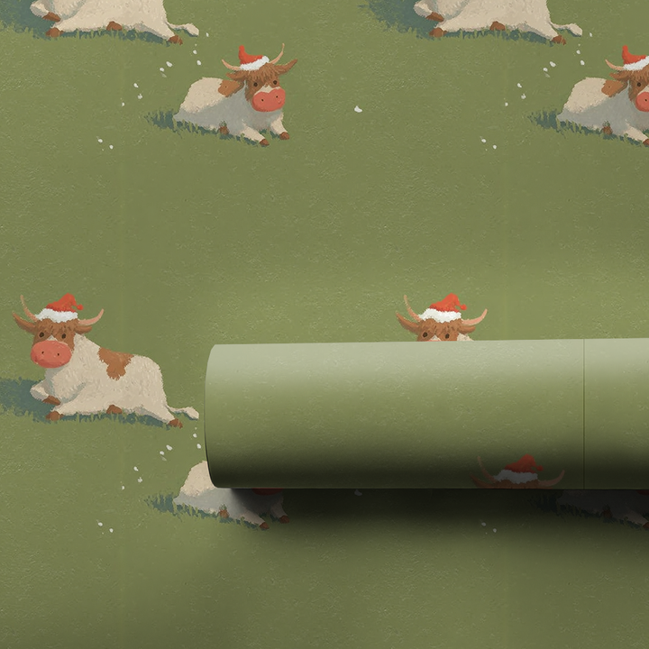 Santa Hat Cow