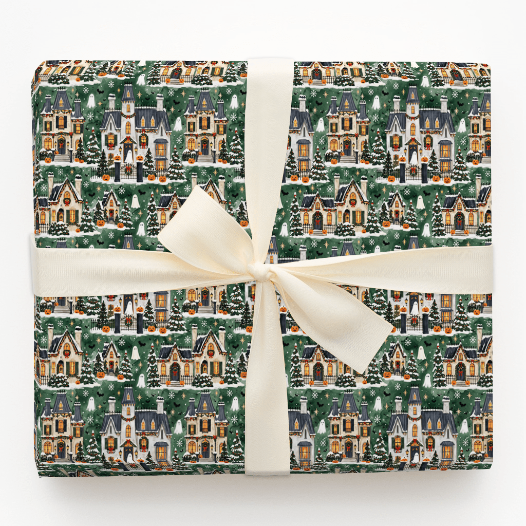 Haunted Hamlet - Wrapping Paper - Aspen & Arlo